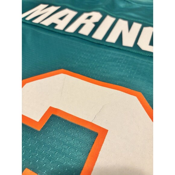 Vintage NFL Pro Line Dan Marino Miami Dolphins Jersey Teal 13 Mens 5XL Rare VTG - Picture 9 of 12